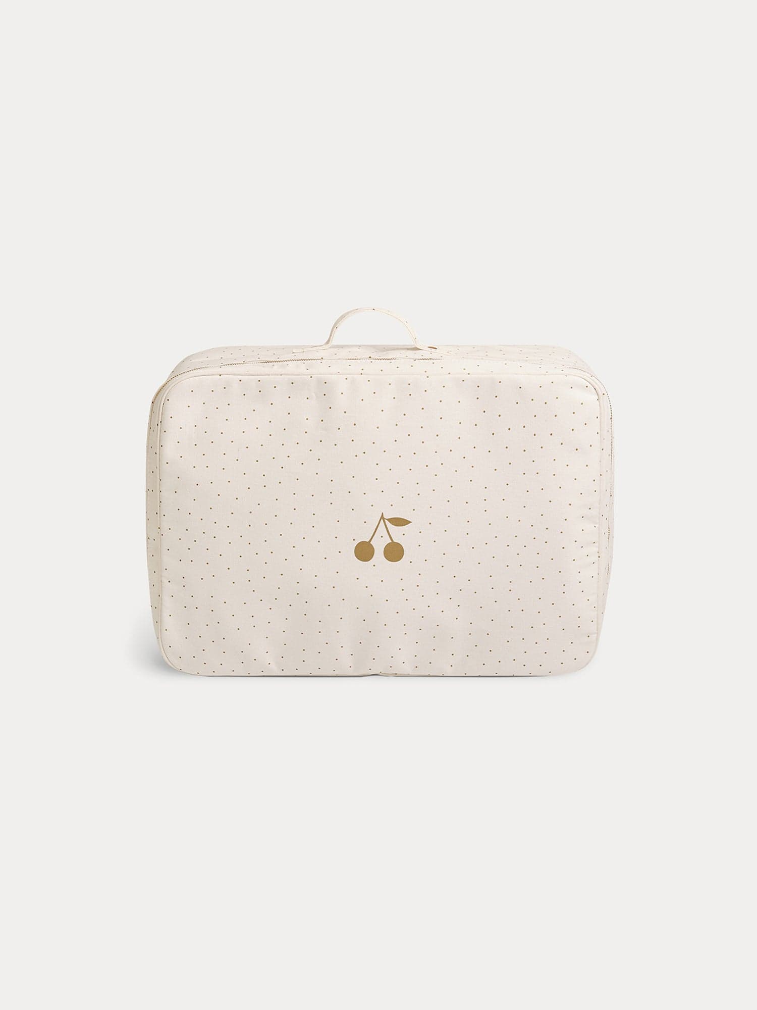 Baby Coated Cotton Large Suitcase gold