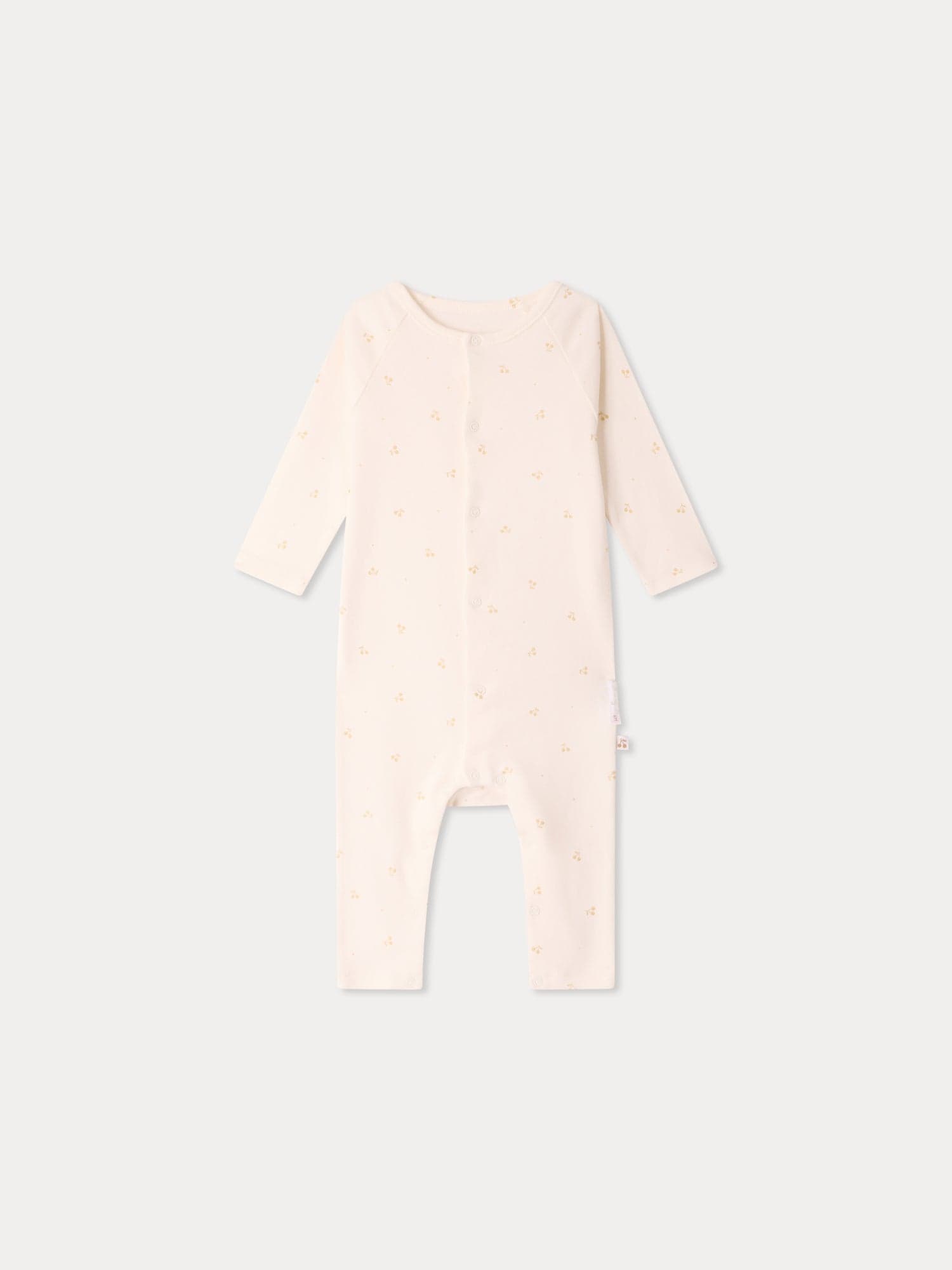 Triou cherry print pajamas in organic cotton