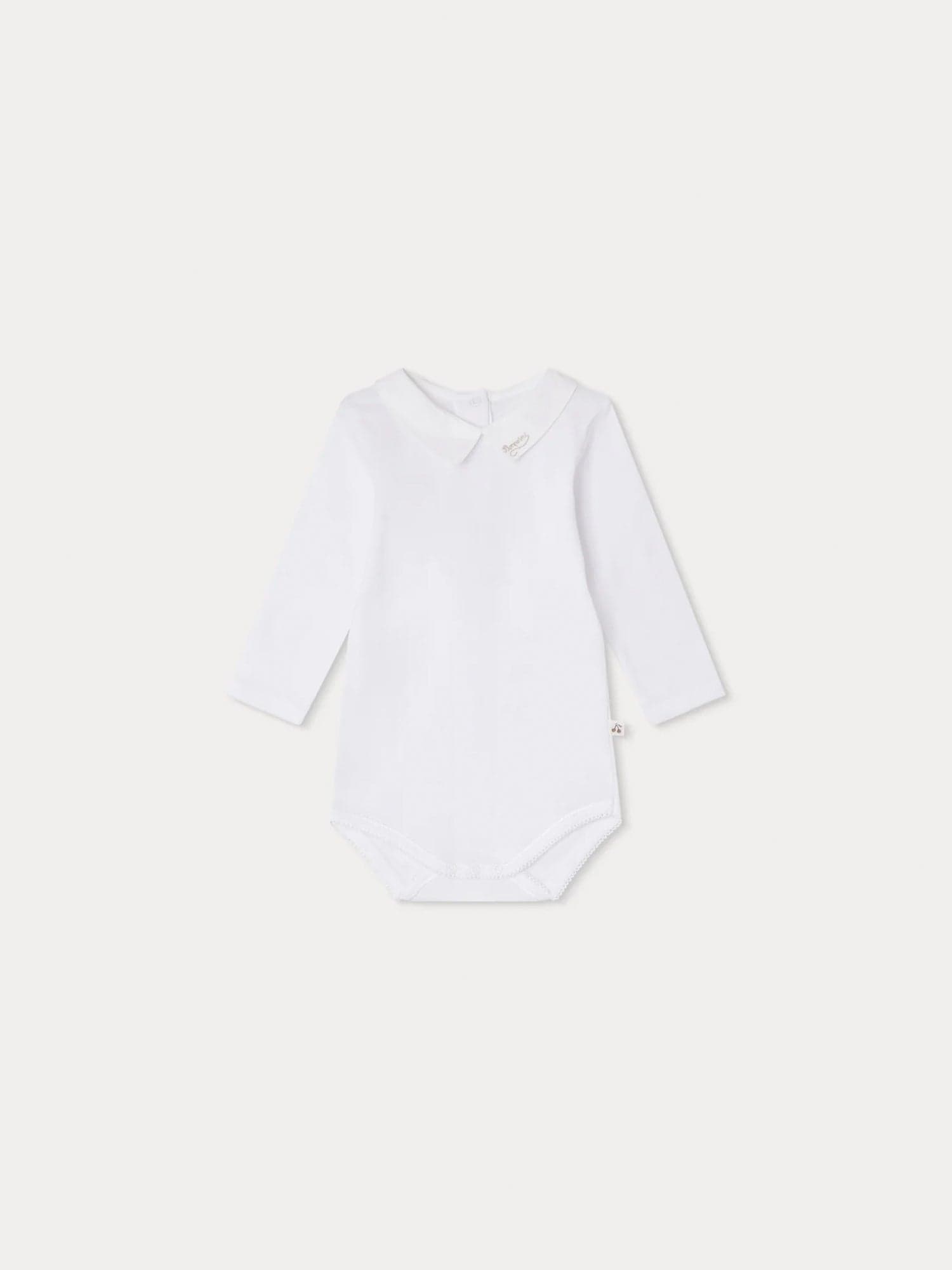 Septembre hand-embroidered bodysuit in organic cotton