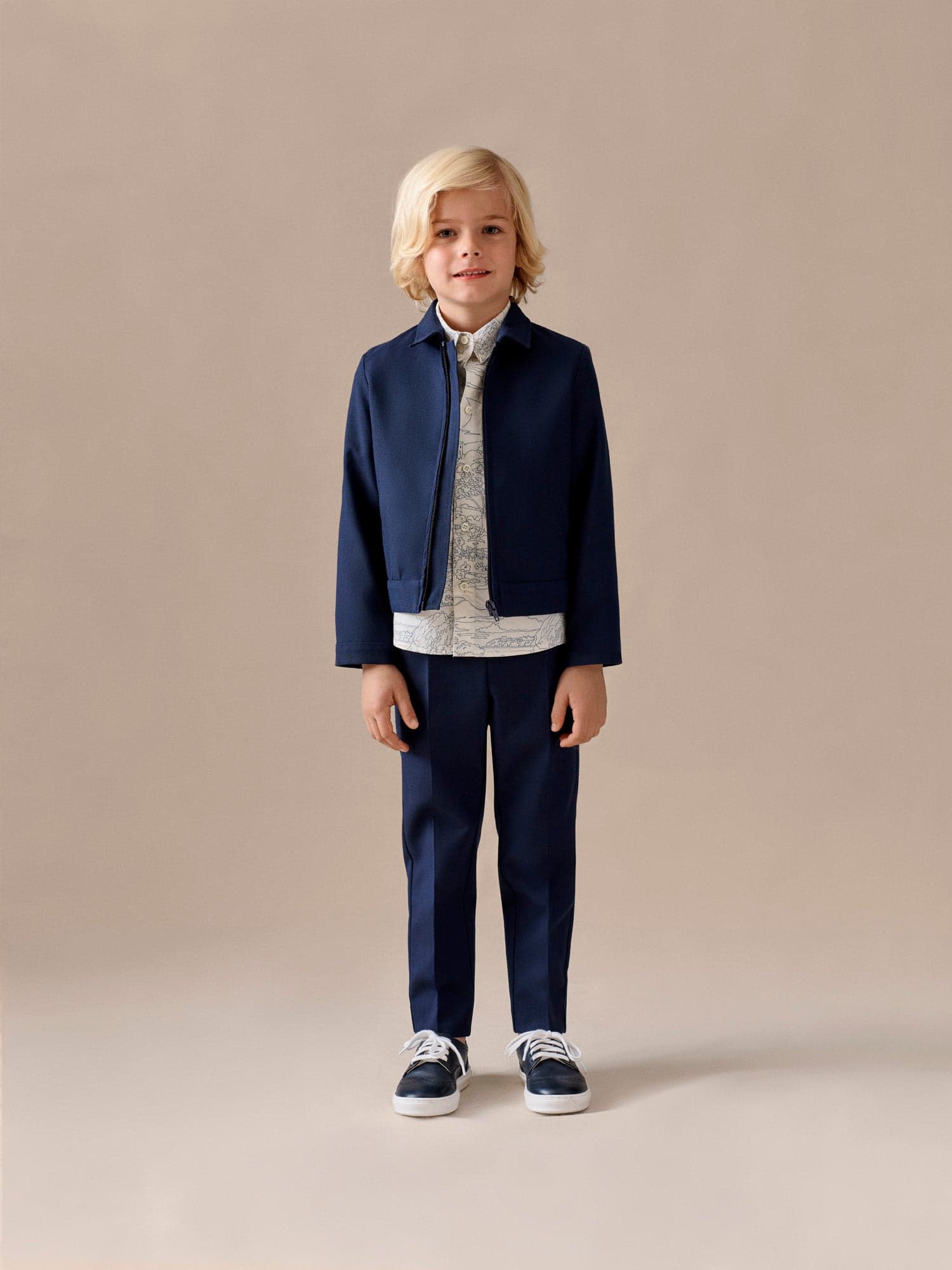 Edris pleated suit trousers