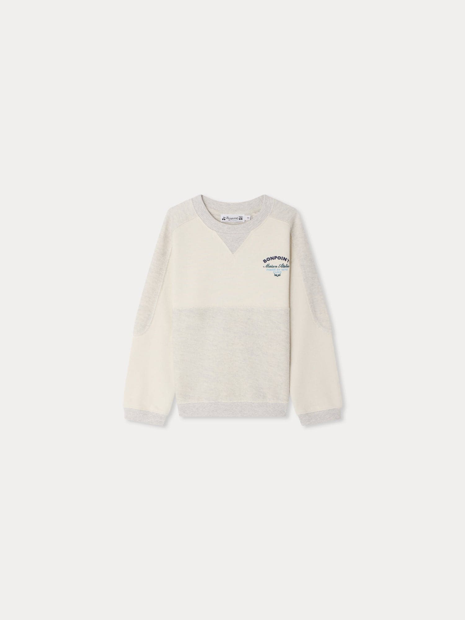 Lael embroidered heather grey sweatshirt