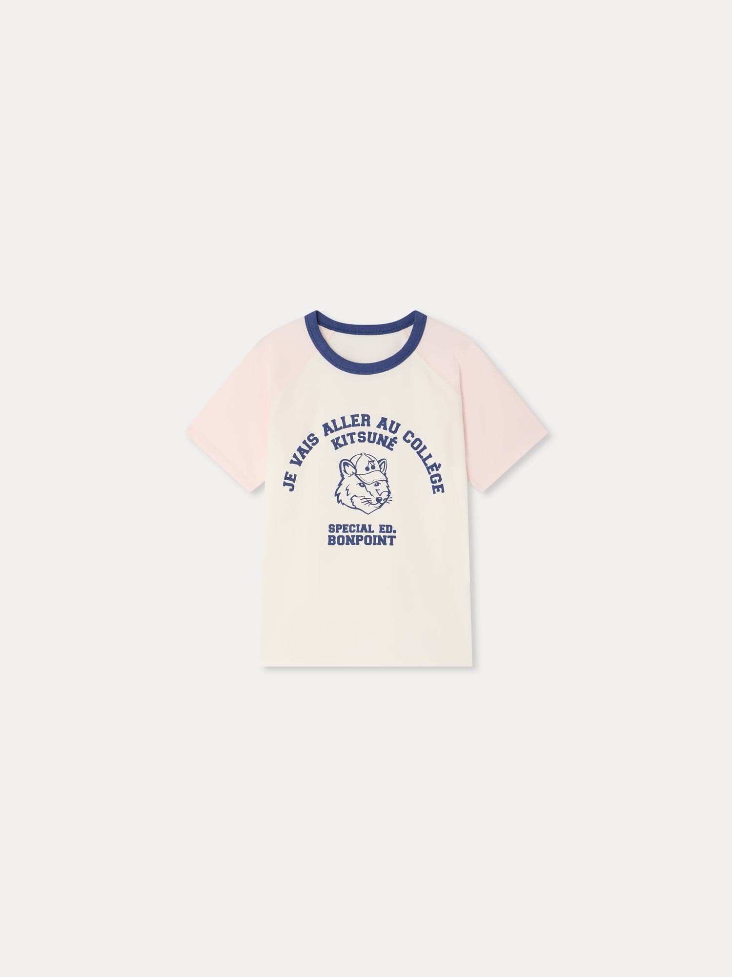 Bonpoint x Maison Kitsuné Lulu T-shirt with fox print in organic cotton