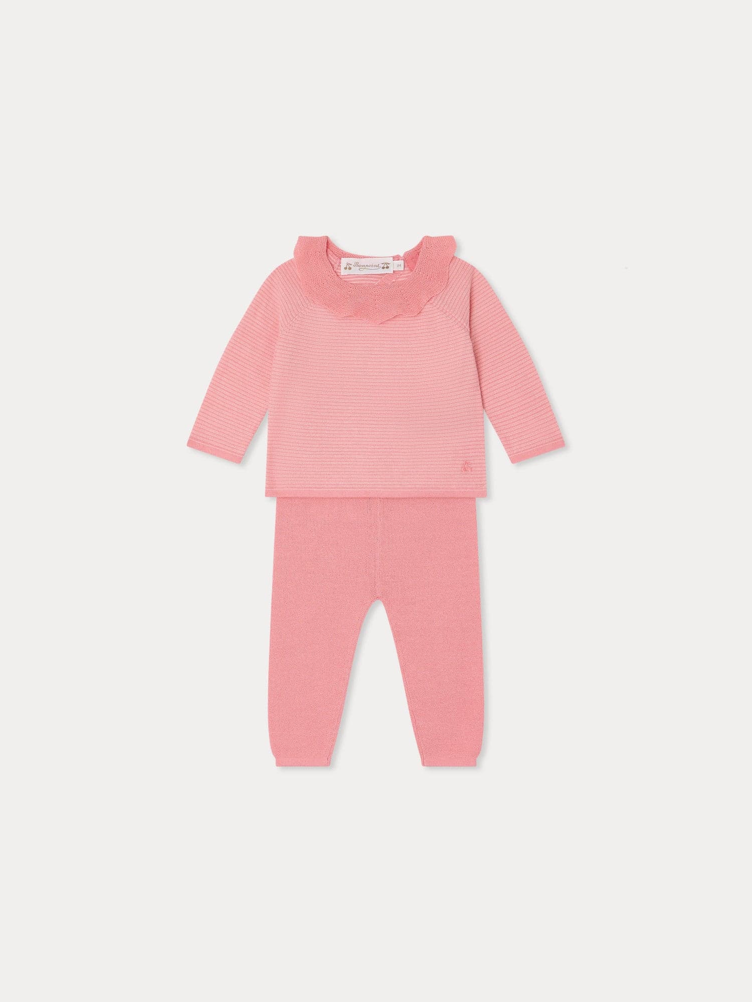 Anisa set with fancy collar in organic cotton