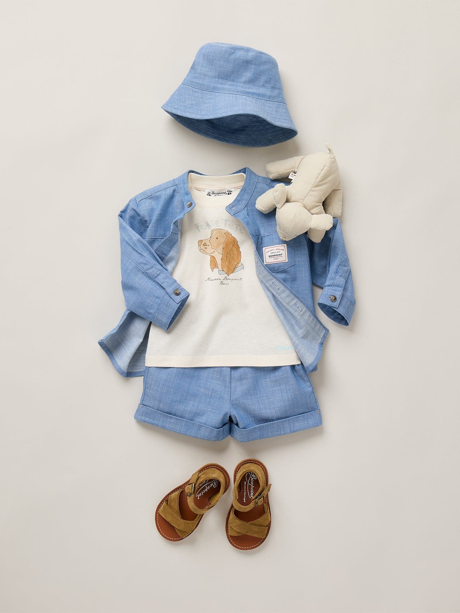 Tom printed forte-tête t-shirt in organic cotton