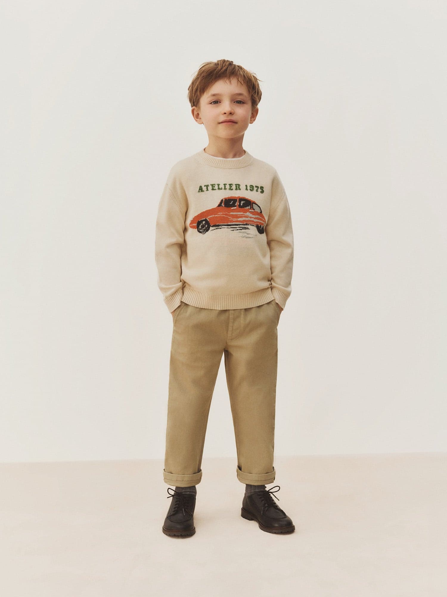 Maurice straight pants in organic cotton