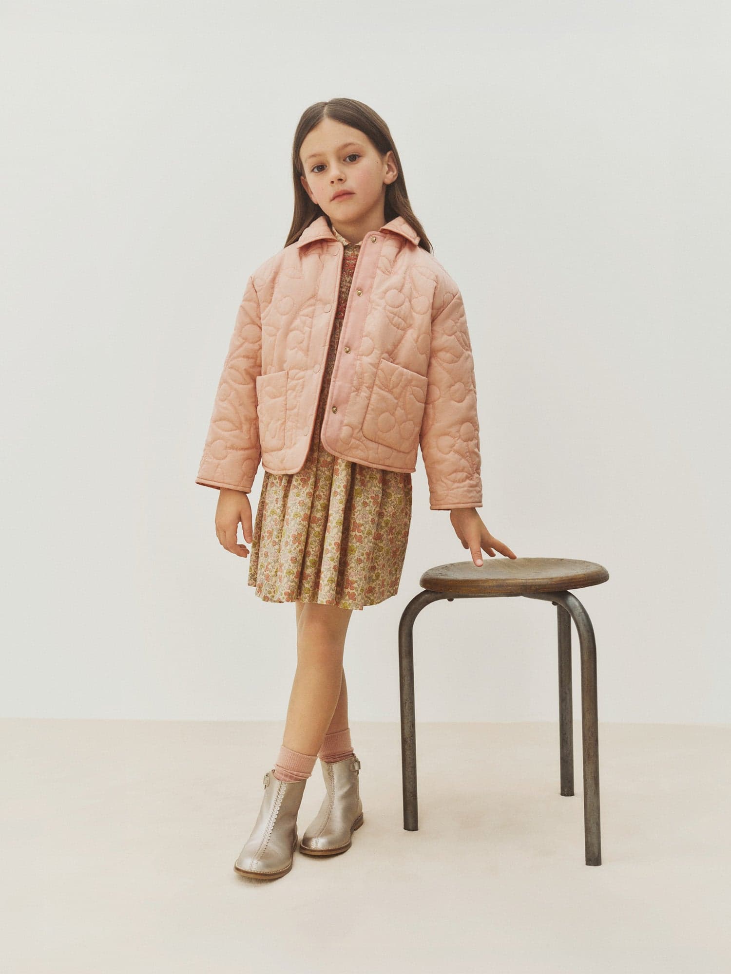 Molly reversible and quilted cherry jacket