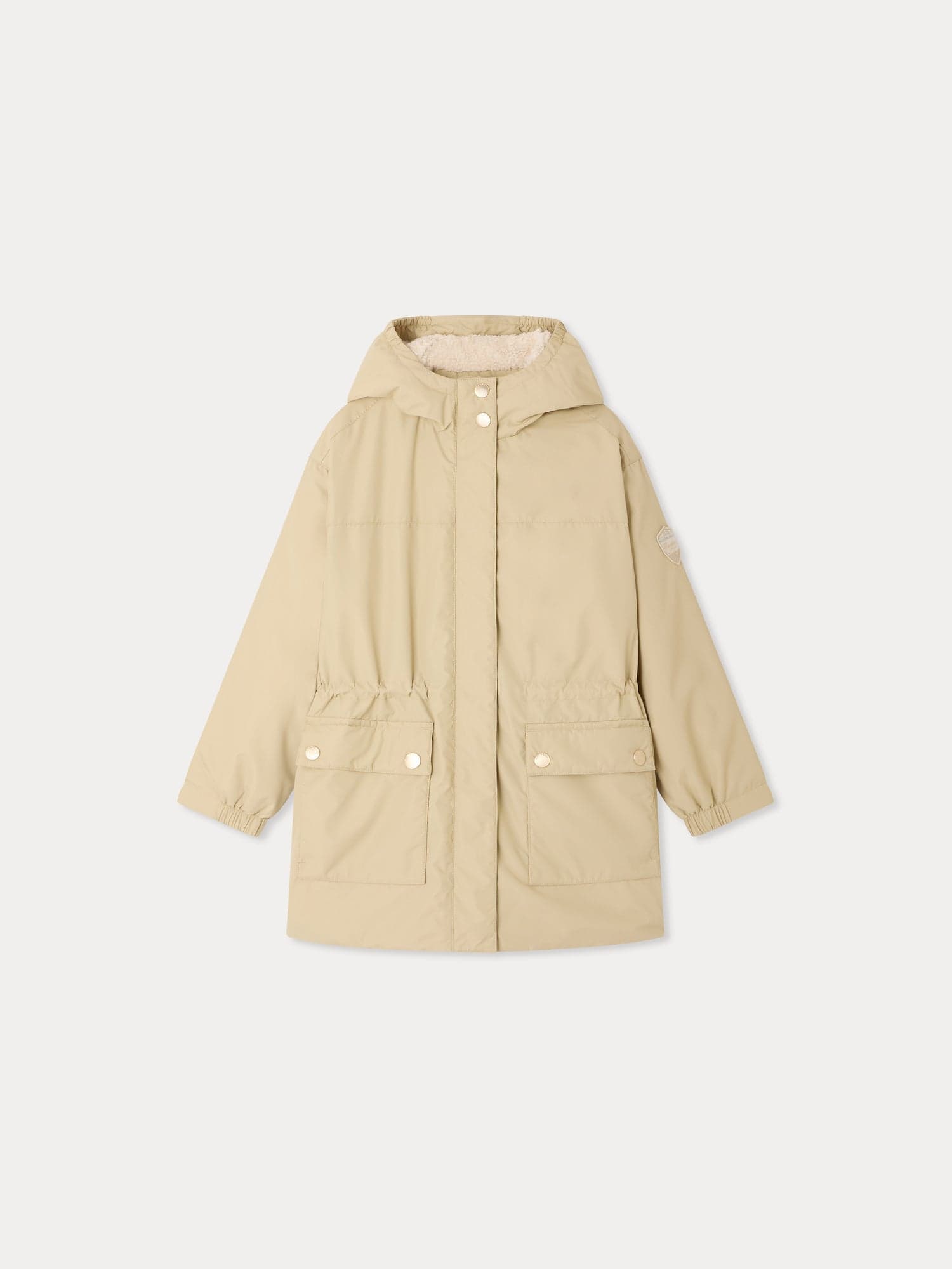 Monica water-repellent parka lined with faux fur