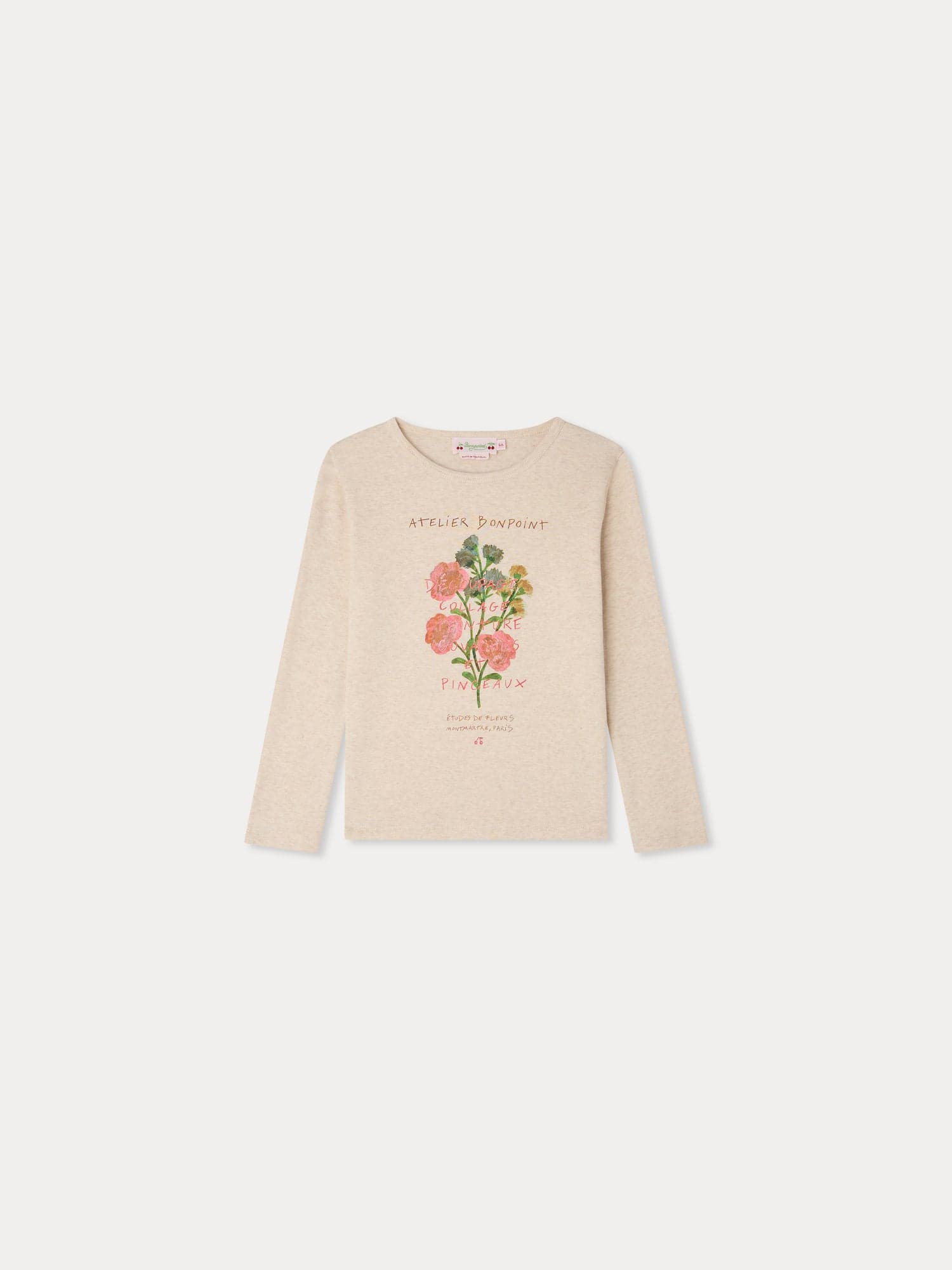 Tidjiane t-shirt with flower print in organic cotton