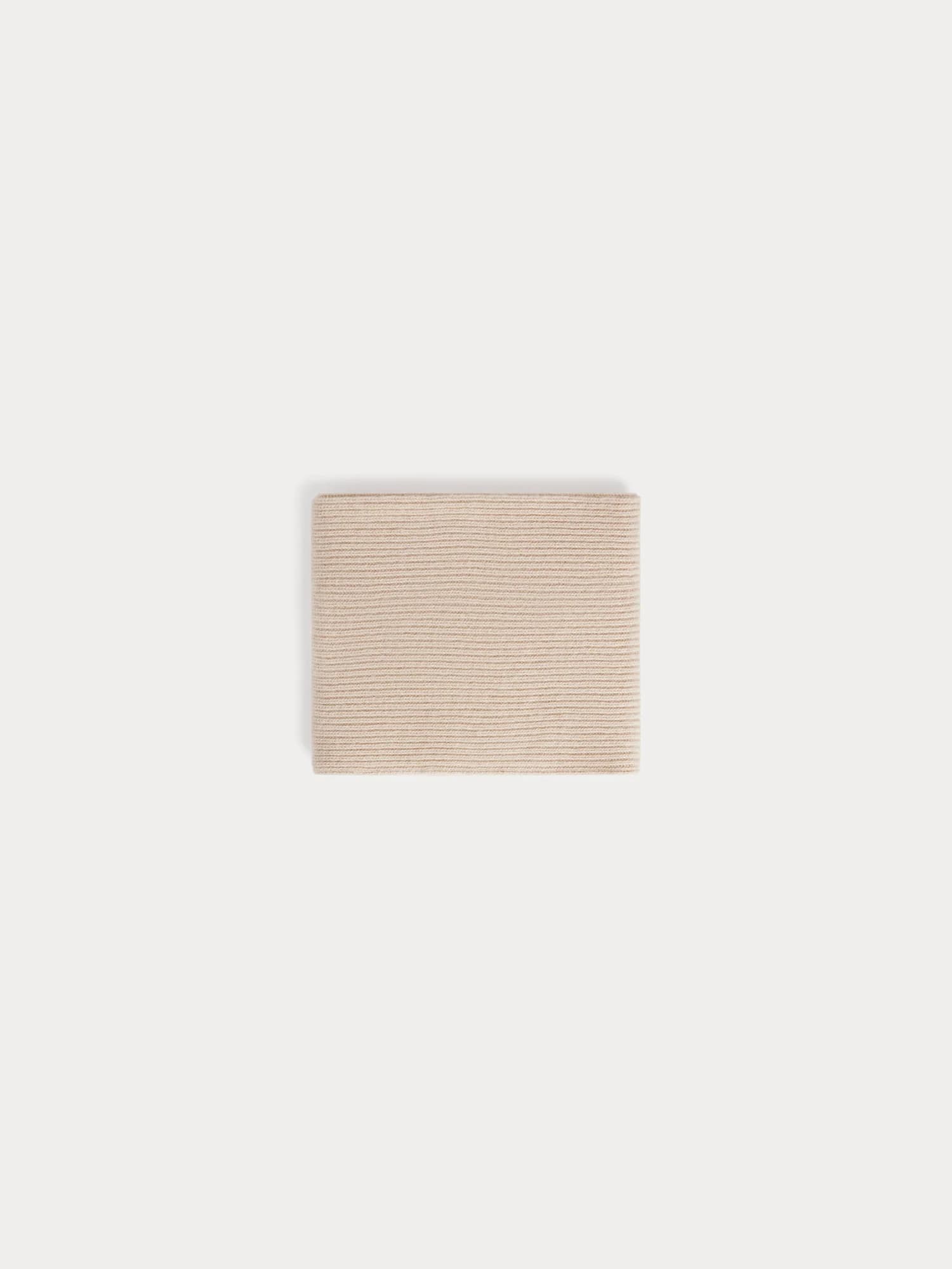 Tatodine mottled beige cashmere snood