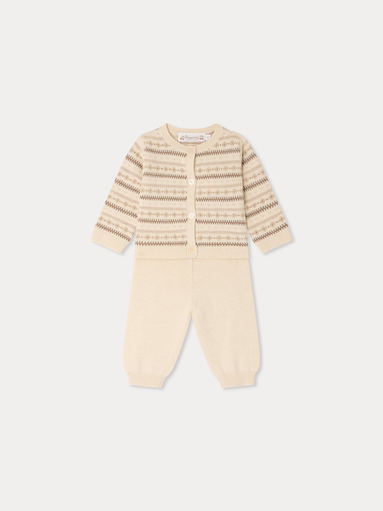 Grifin round neck jacquard set