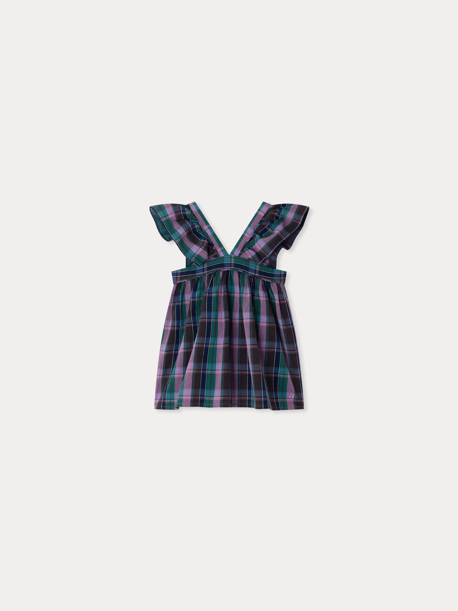Elea blouse in organic madras cotton
