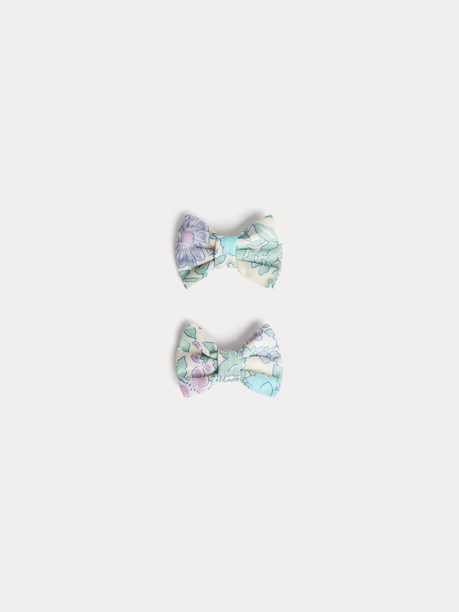 Miniclic hair clip in blue Liberty fabric made of organic cotton
