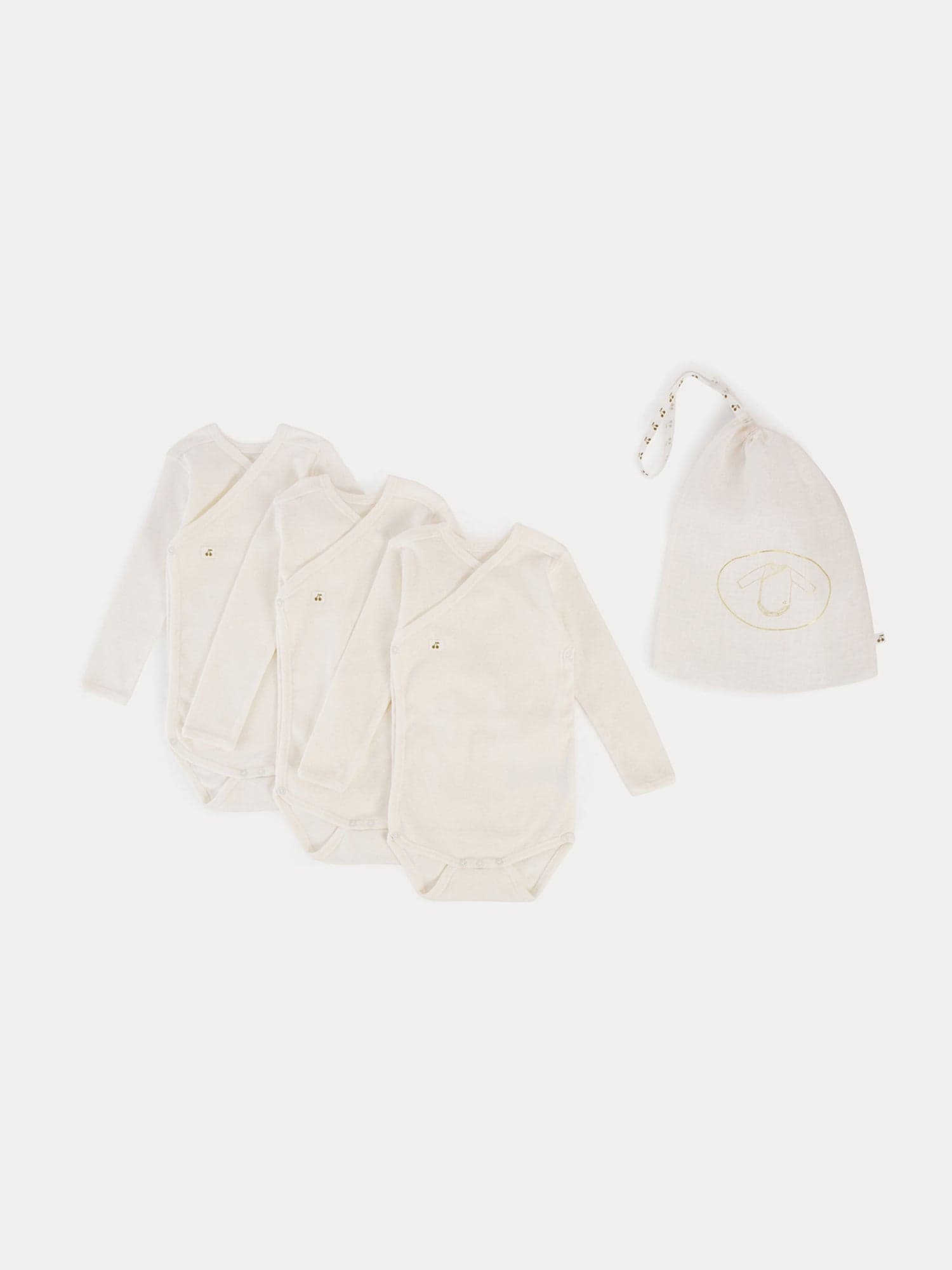 Lot of 3 bodysuits milk white