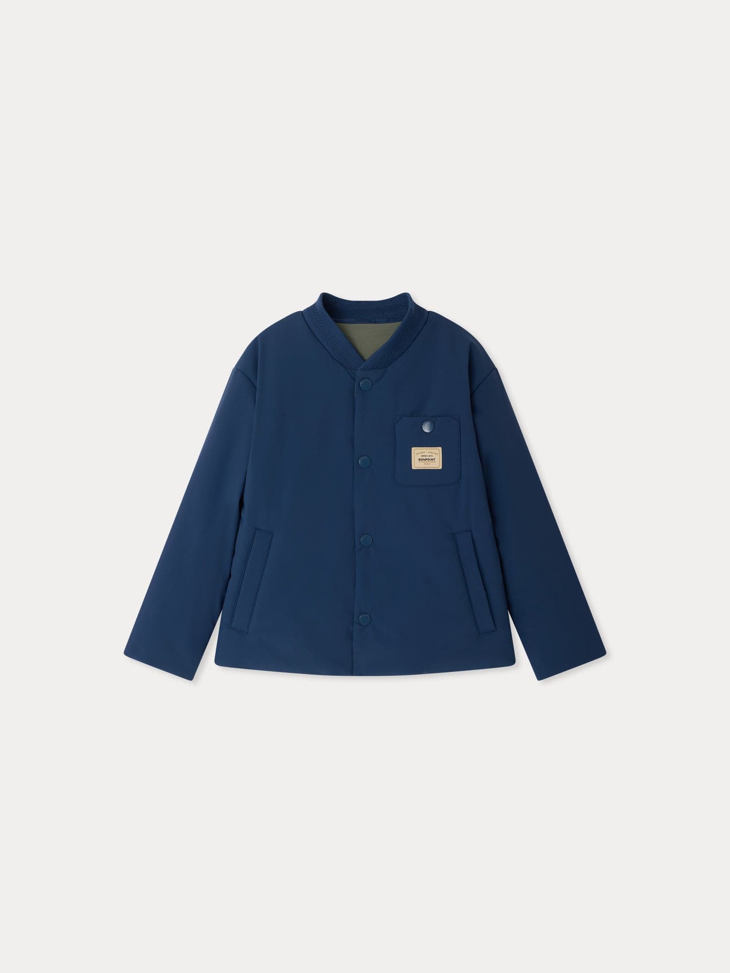 Laurent reversible and water-repellent quilted jacket