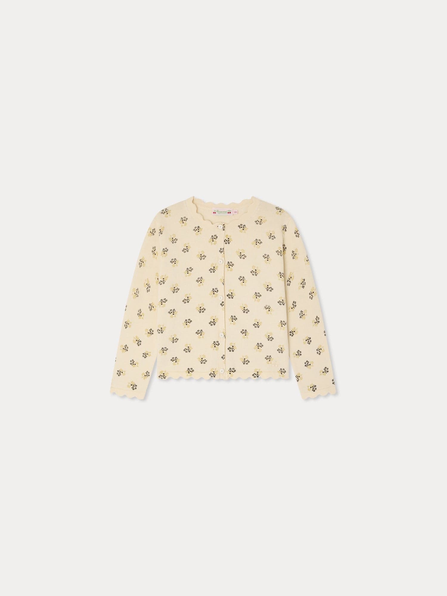 Lume round neck cardigan in organic cotton