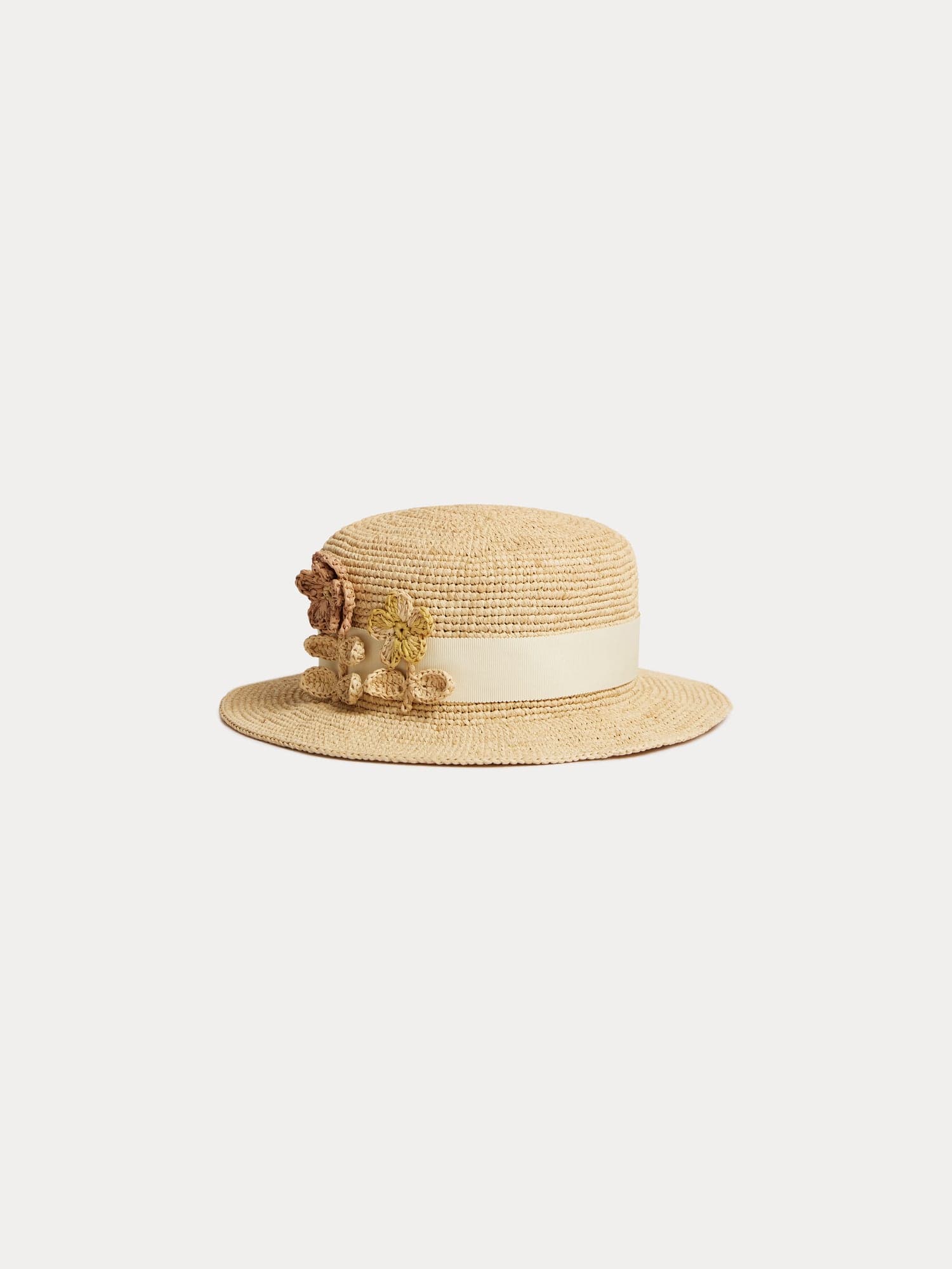 Lyse hand-braided boater hat