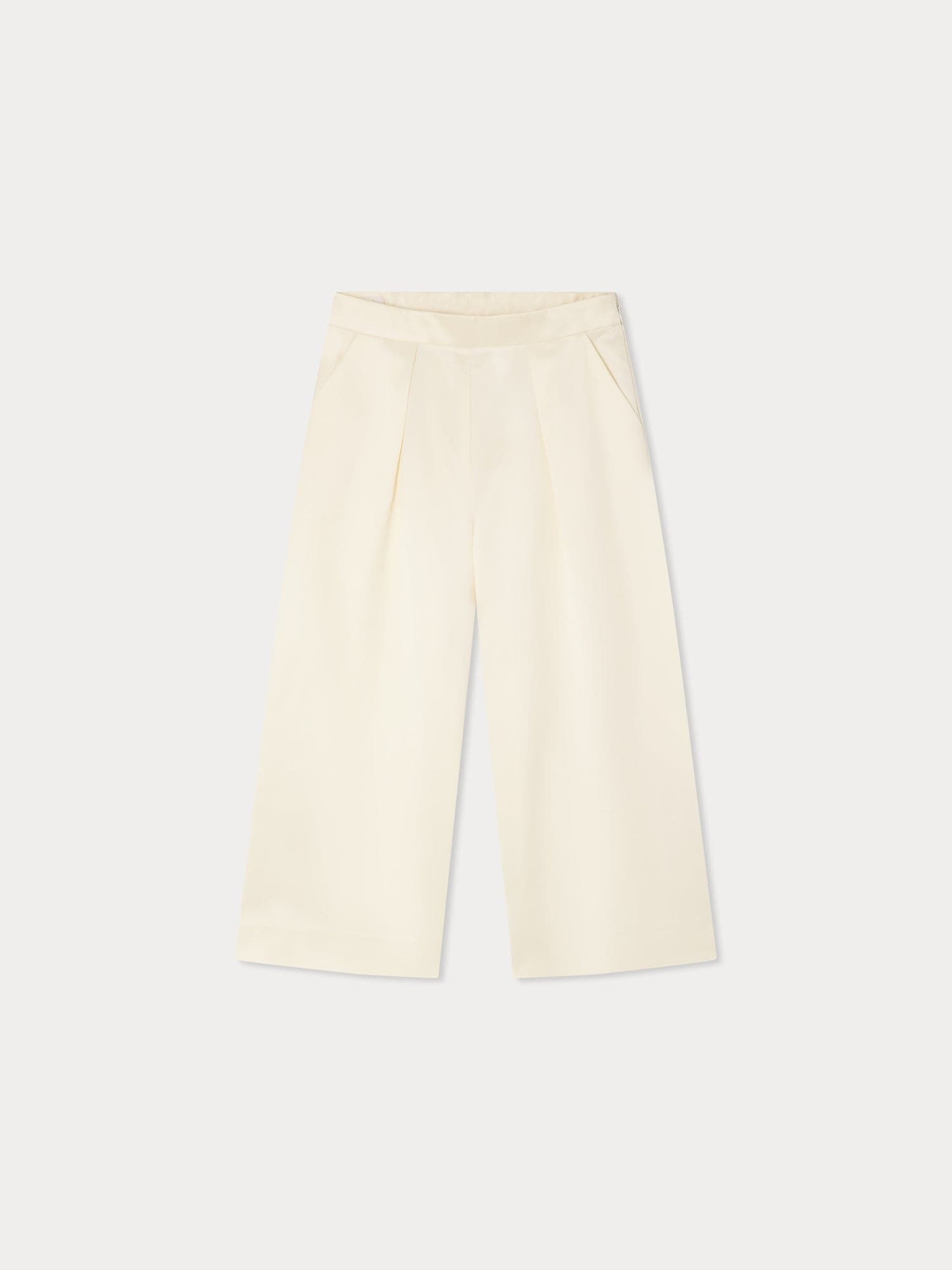 Libby pleated satin trousers