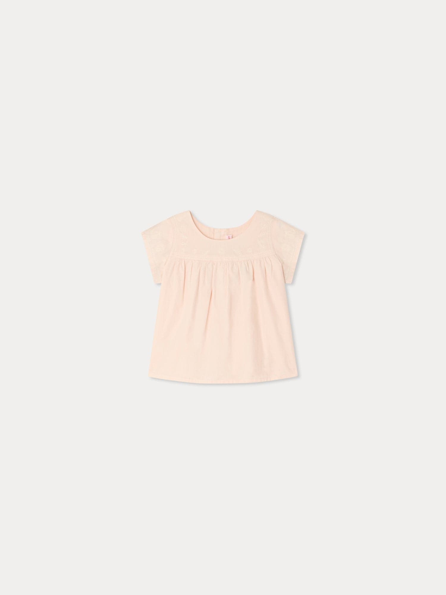 Arli hand-embroidered blouse in organic cotton