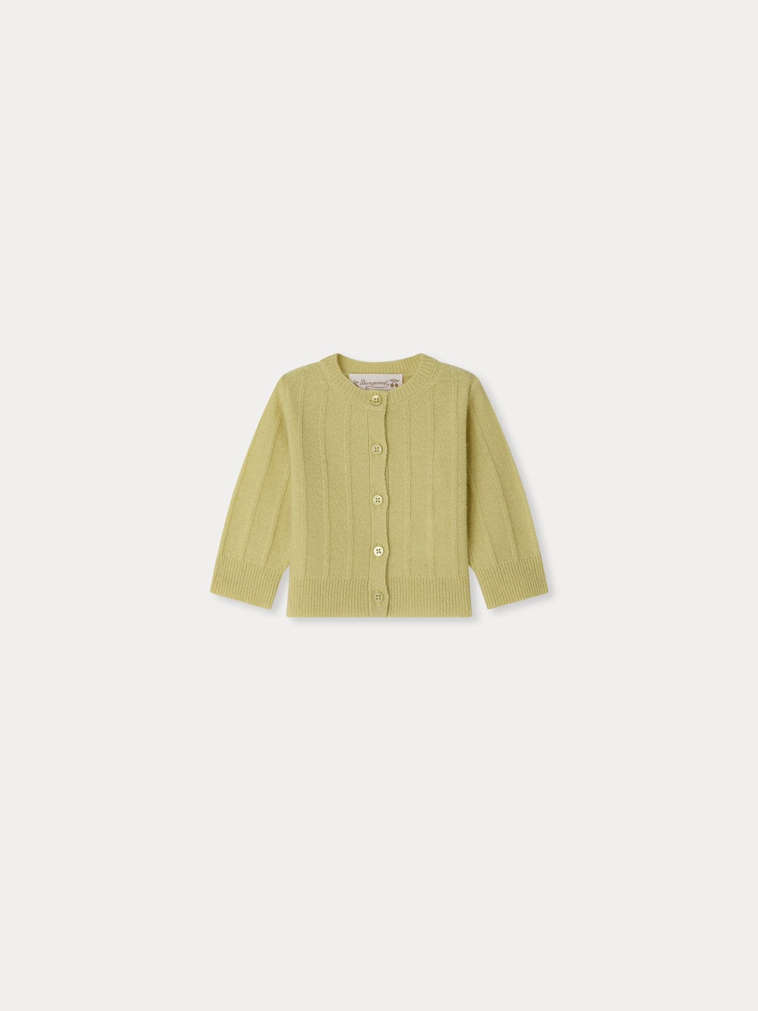 Leander round neck cashmere cardigan