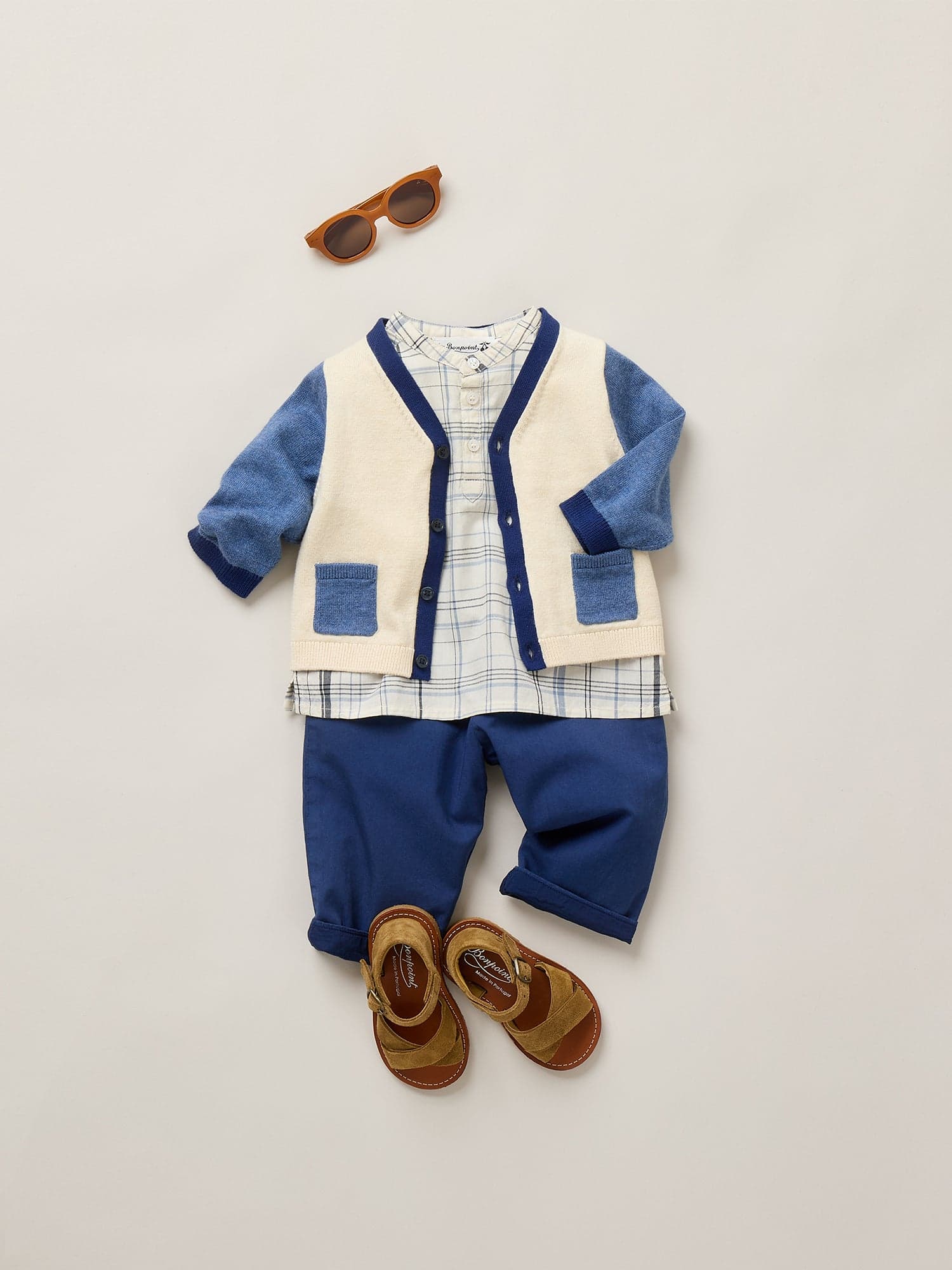 Tahiel V-neck cardigan in organic cotton and cashmere