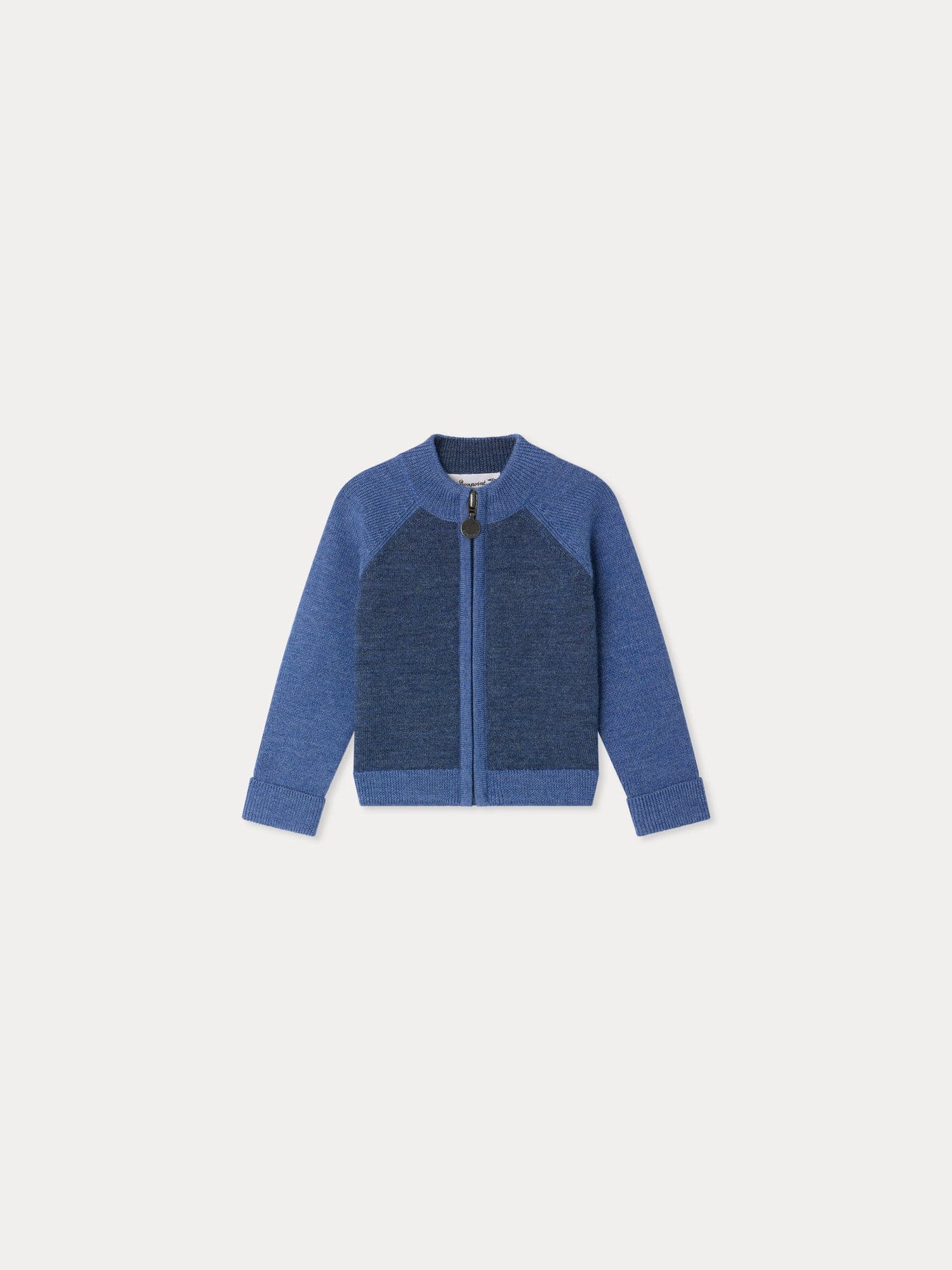 Thylio cardigan with high zip neck