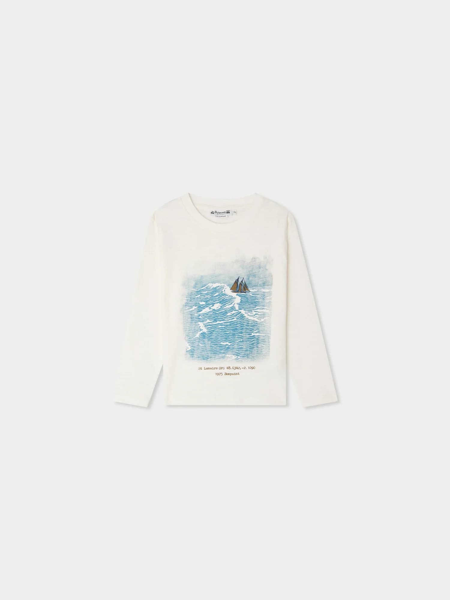 Tadda storm-print T-shirt in organic cotton