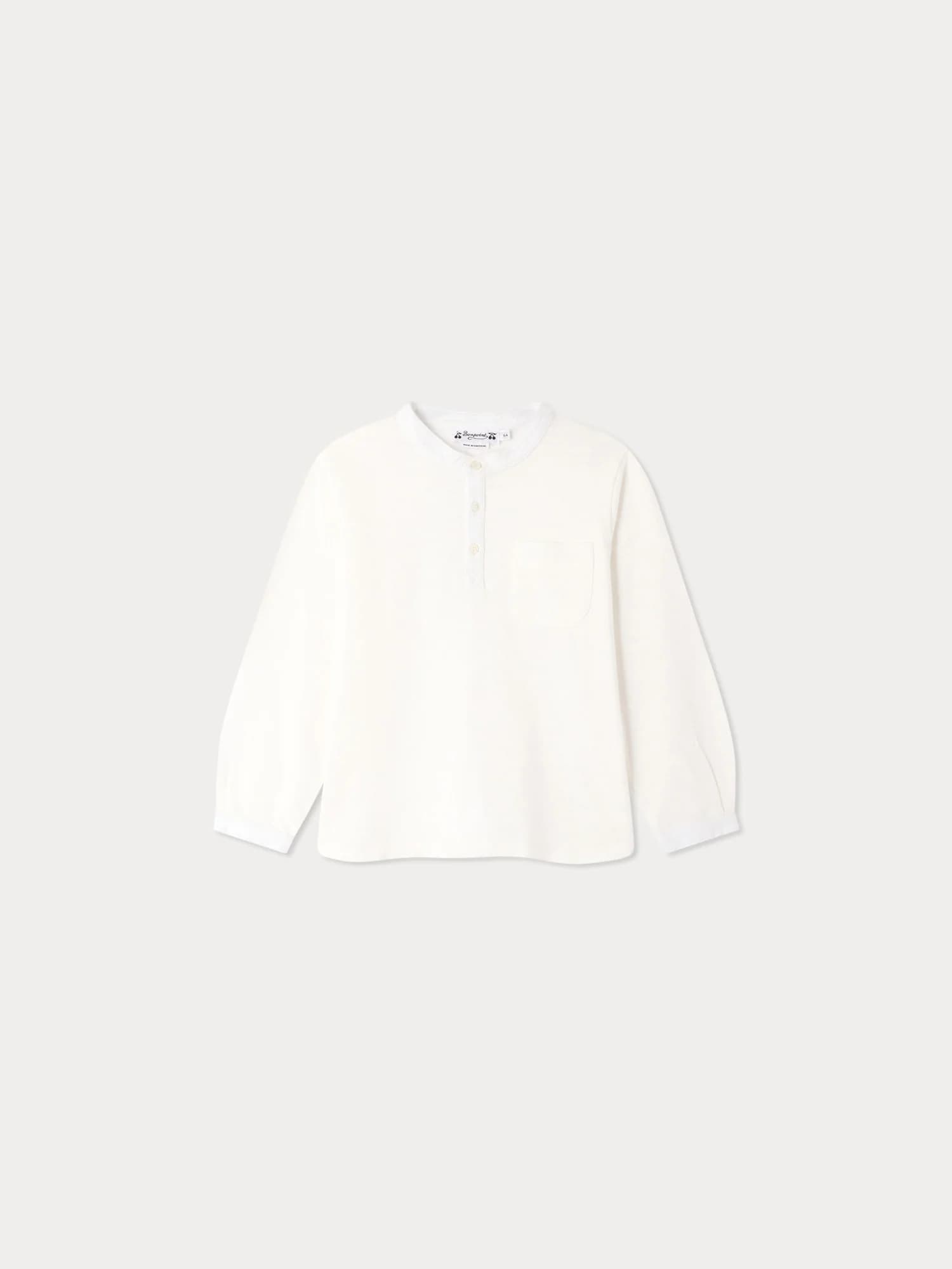 Jartiste organic cotton T-shirt with buttoned collar