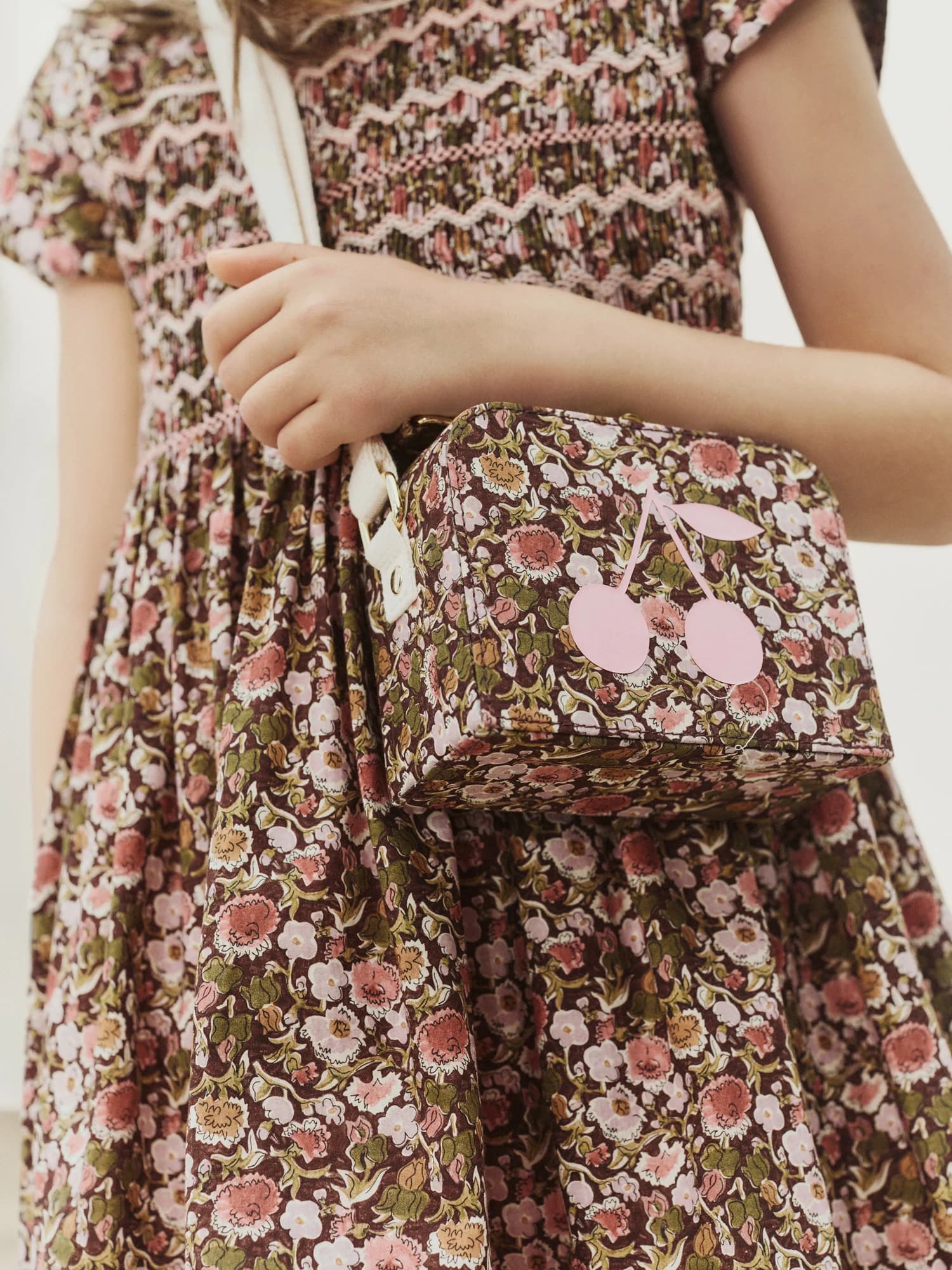Aimane suitcase bag in Liberty organic cotton fabric