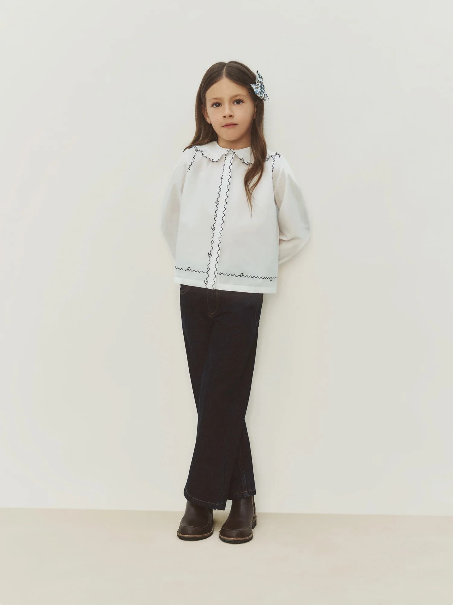 Jayjay flare-cut denim trousers