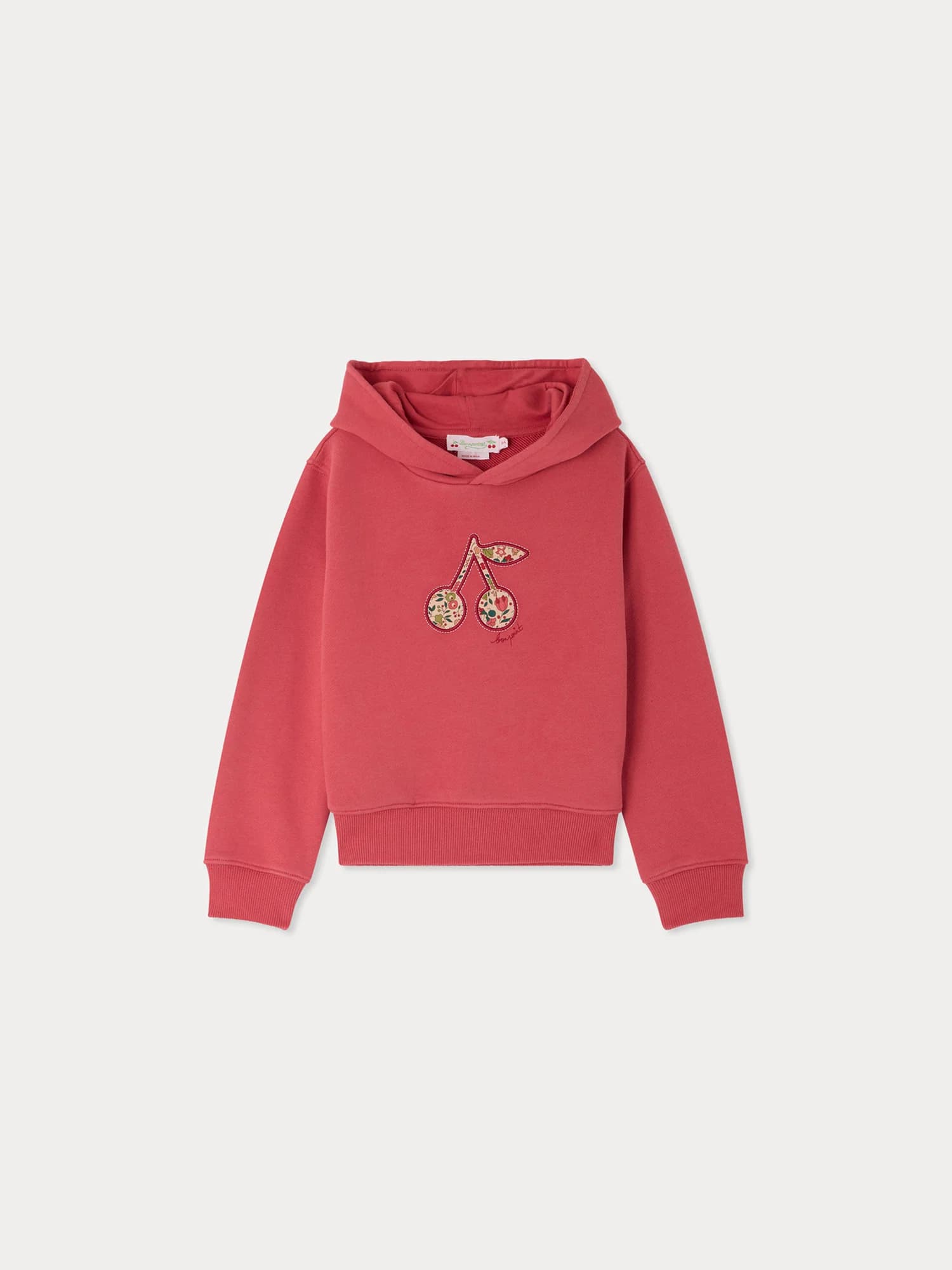 Tita sweatshirt with cherry motif in Liberty fabric organic cotton
