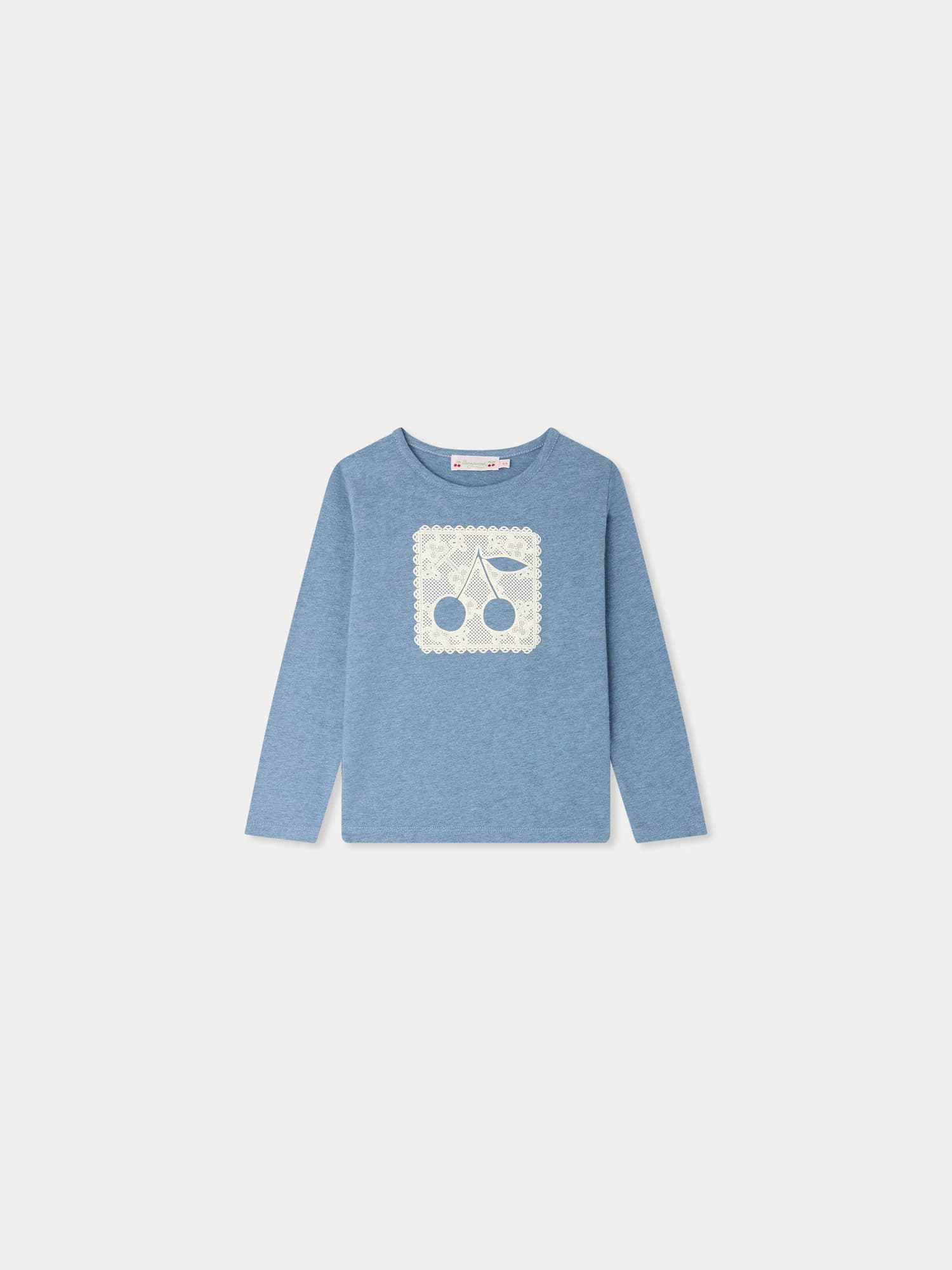 Tidjiane cherry doily-print T-shirt in organic cotton
