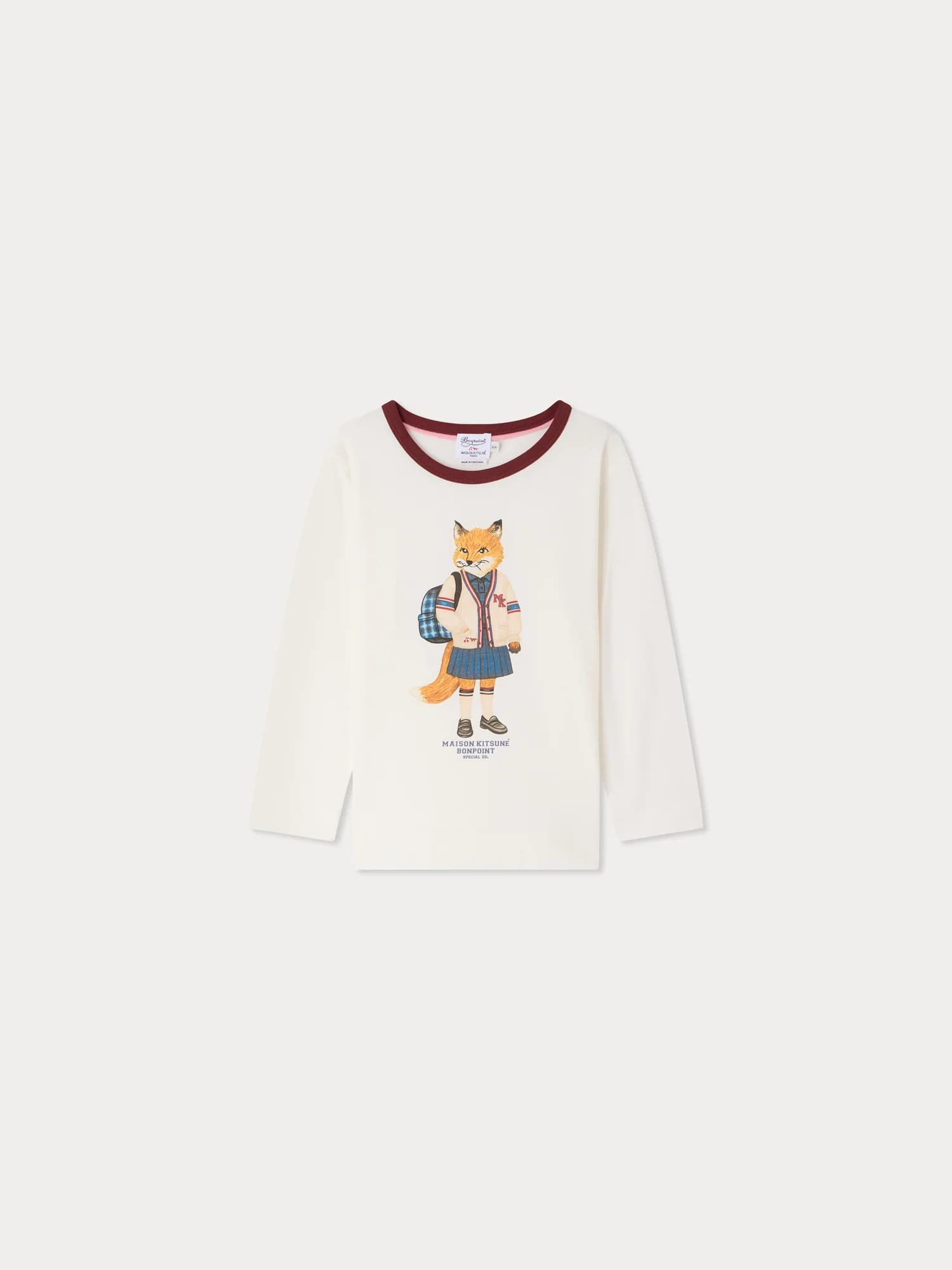 Bonpoint x Maison Kitsuné Magali t-shirt with fox print