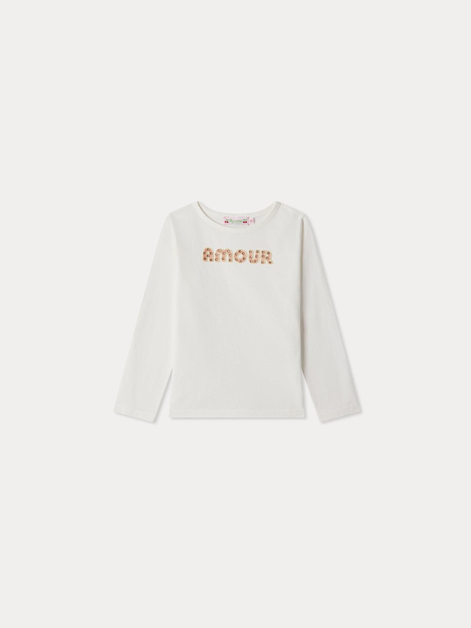 Tidjiane t-shirt with hand-embroidered love motif
