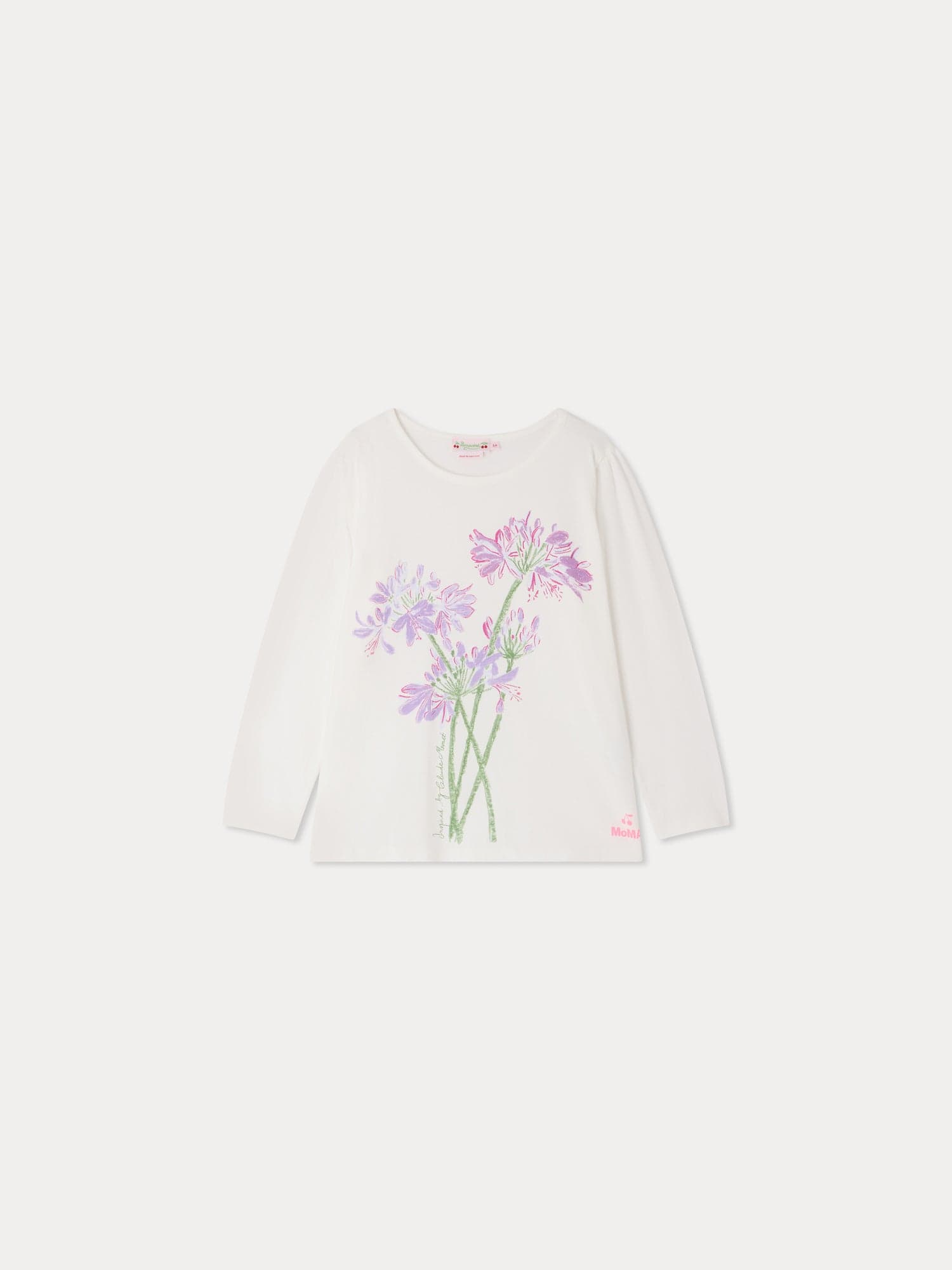 Bonpoint x MoMA Gracieuse t-shirt with flower print in organic cotton