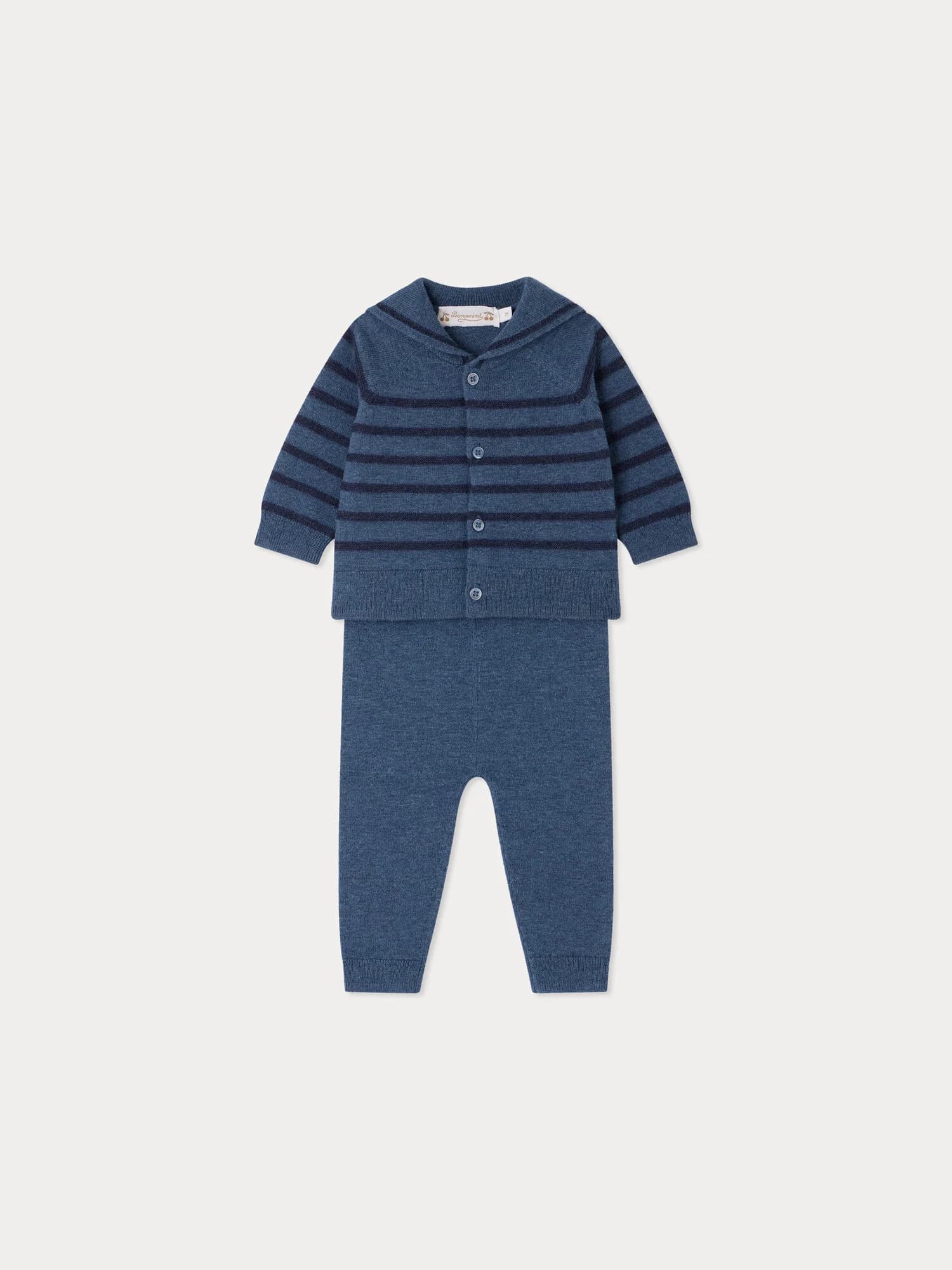 Set Laslo striped with sailor collar