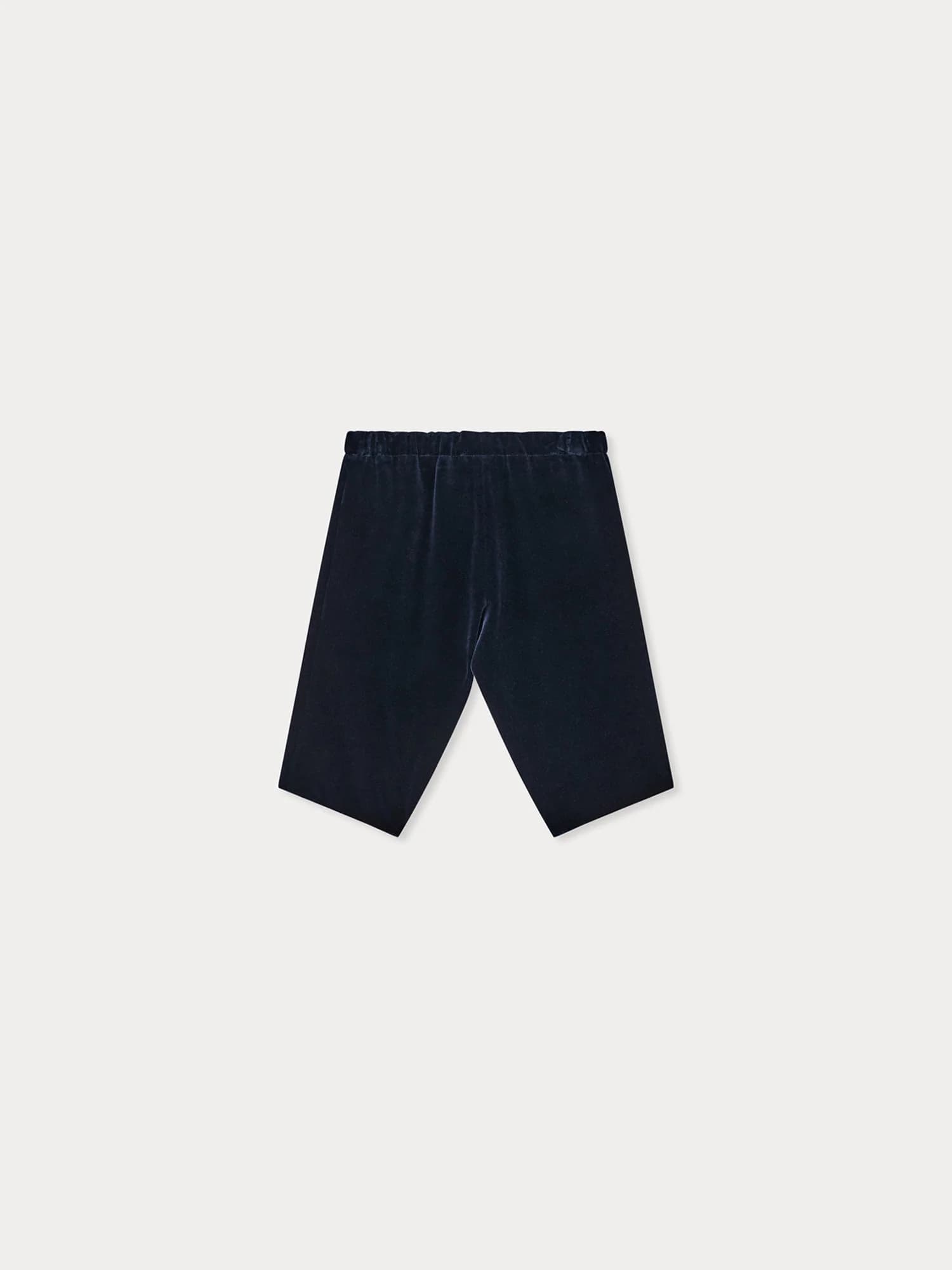 Dandy baby navy trousers in organic cotton velvet